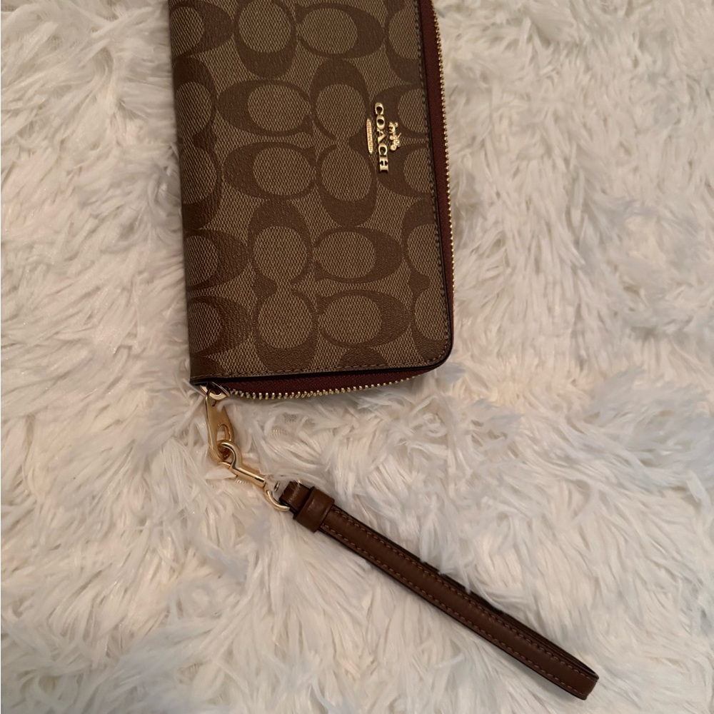 Coach Long Zip Around Wallet